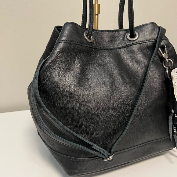 The Sak Castella Leather Boho Drawstring Bucket Bag - Picture 4 of 14